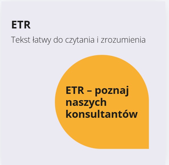 ETR czyli tekst łatwy do czytania i zrozumienia
