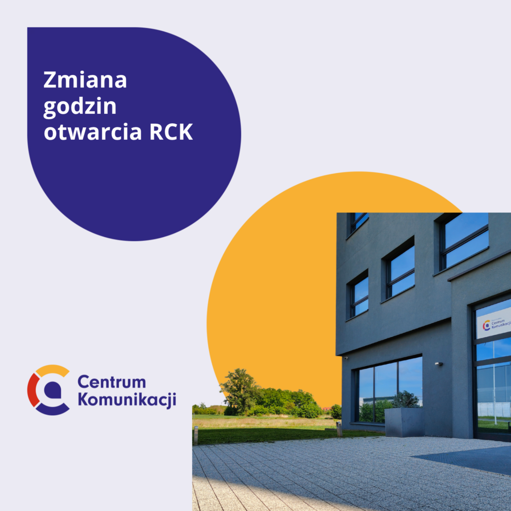 Zmiana godzin otwarcia RCK