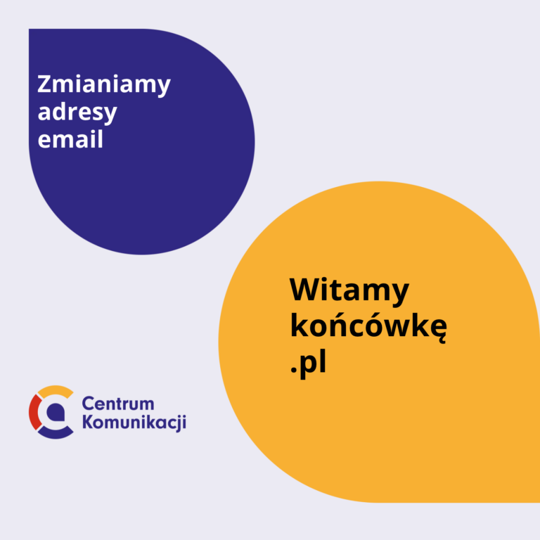 Zmieniły się adresy mejlowe naszych Regionalnych Centrów Komunikacji (RCK)